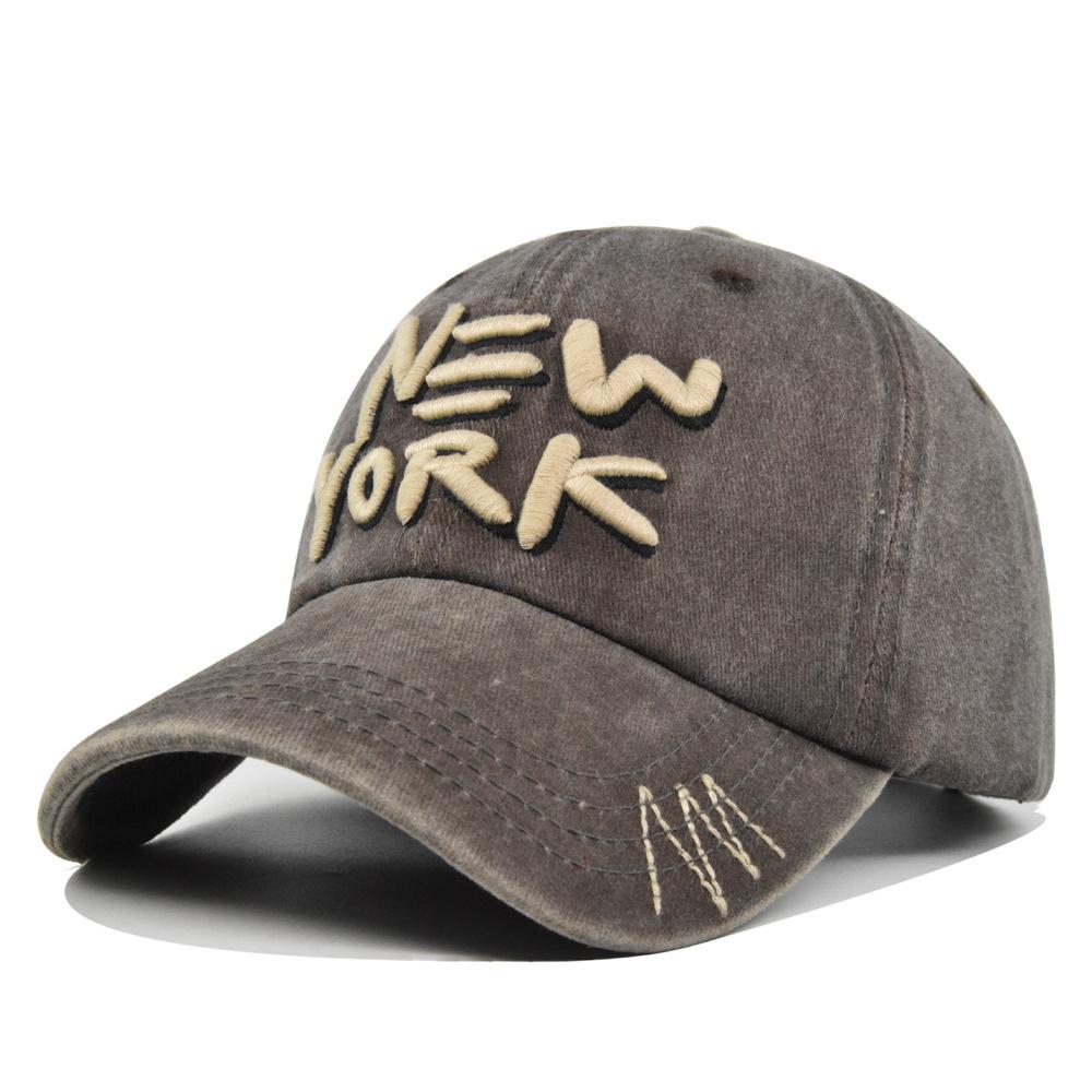 New York Baseball Caps Washed Cotton Hat For Men Women Gorras Snapback Caps Sun Protection Casquette Dad Hat Outdoors Cap