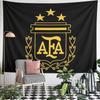 Gold AFA Logo with Three Stars On Black Background Patterned Tapestry for Bedroom and Living Room Home Decor Sofas