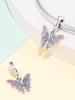 Romantic Heart Butterflychameleon Beads Charm Copper Plated Fit Charms Copperoriginal Bracelet For Jewelry Making Diy Charm