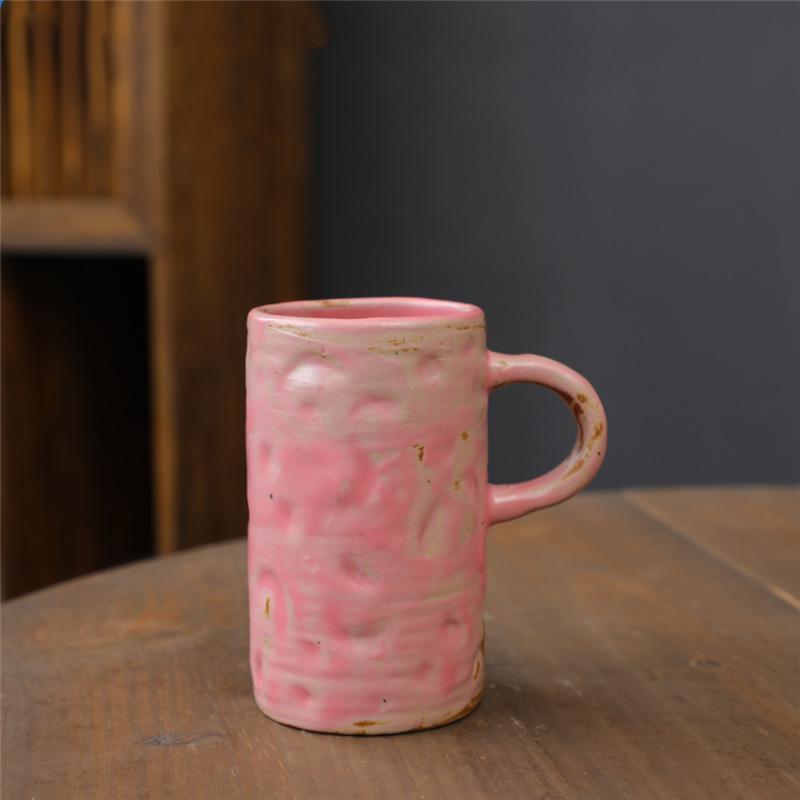 Cană Ceramică cu Glazură Schimbată în Cuptor Aprovizionare Personalitate Ceramică de Uz Casnic Ceramică Japoneză de Înaltă Calitate Ceramică Brută Cană de Apă Cană de Cafea Retro