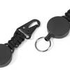 Outdoor Antitheft Keychain Tool Retractable Pull Badges Holder Steel Wire Rope Buckles Key Holder Chain Enduring
