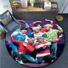 Tappeto Rotondo Kpop Bangtan Boys Tappetino per Pavimento Camera da Letto Tappeto Animale in Flanella Tappetino Antiscivolo per Gioco Bambini Tappetini Decorazione Stanza Bambini