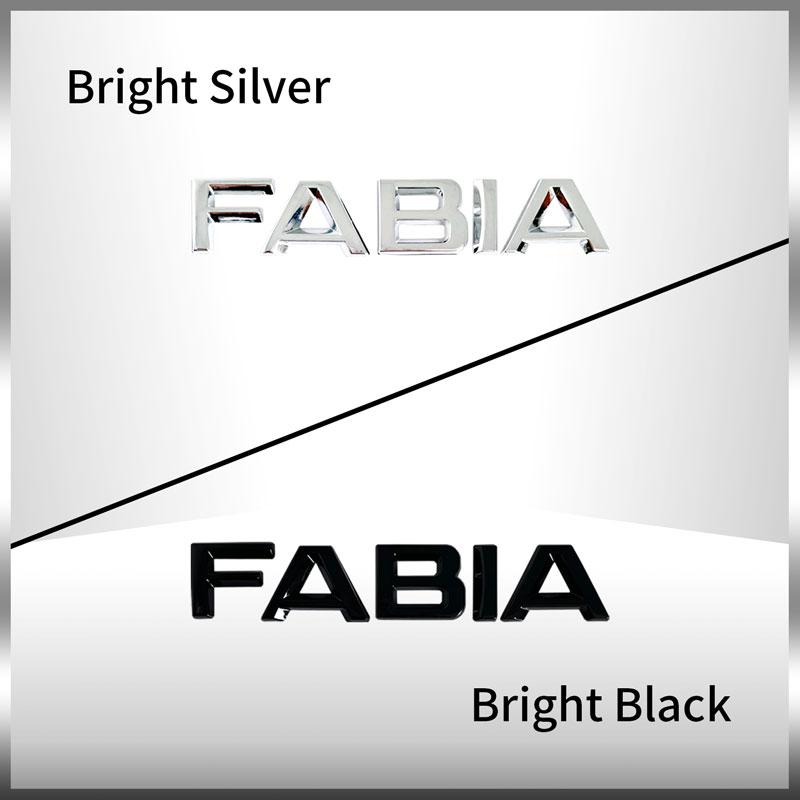 3D Metall Auto Heckklappen Emblem Chrom Plakette Aufkleber für SKODA OCTAVIA POIYUF SUPERB KAROQ FABIA RAPID 4x4 YETI Buchstaben Logo Dekor
