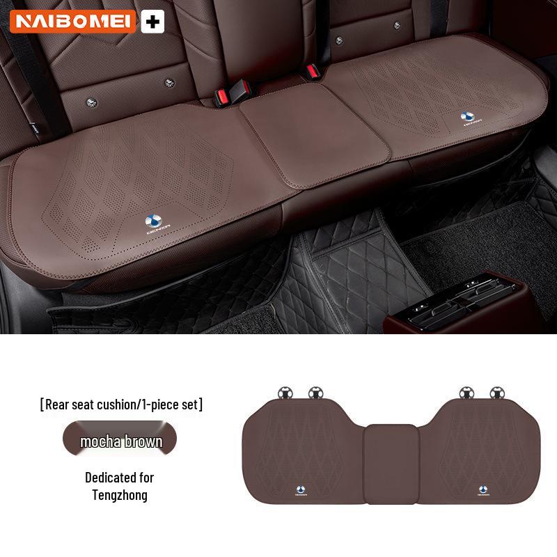 Denza X N7/N8/D9 DMI Car Seat Cushion Set: Front & Rear Leather Perforated Seat Covers