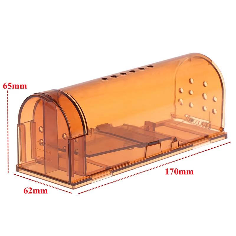 1pcs Human Mouse Traps Reusable Indoor Outdoor Mouse Trap with Cage Brush Rodent Trap High Sensitive Death for Indoor/Outdoor