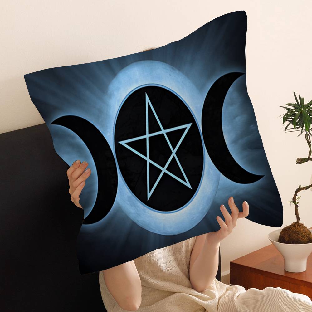 Witch Sun Moon Pentagram Pillowcases Home Bedding Decorative Pillow Cover Wedding Super Soft Pillow Case