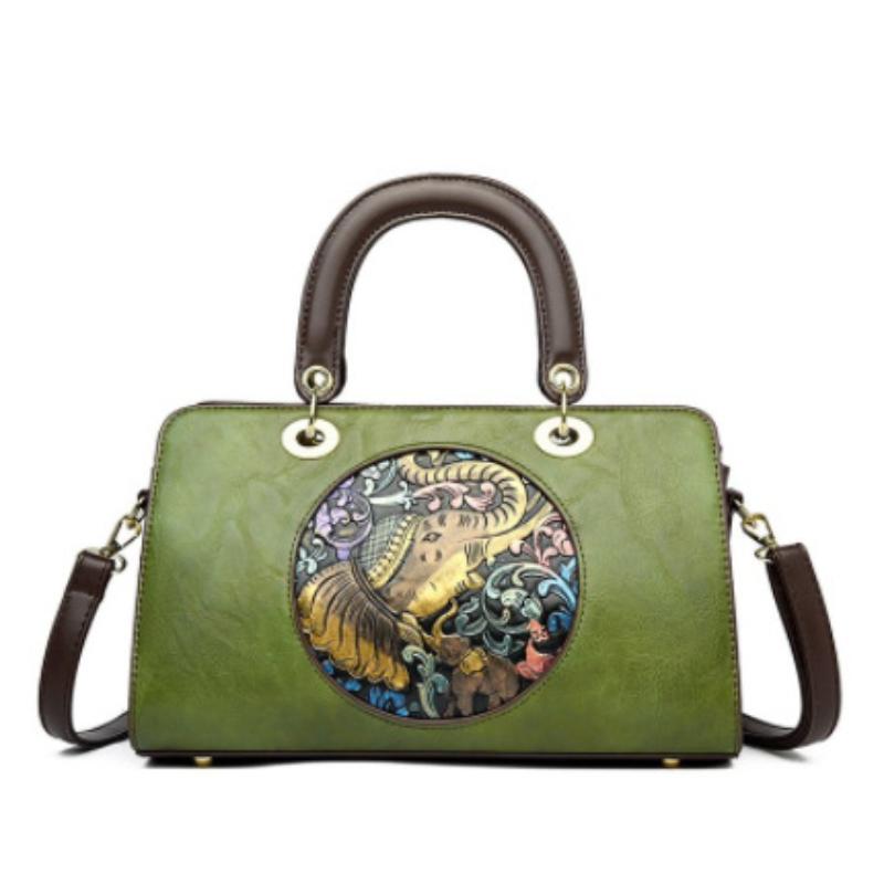 Johnature Dámská kabelka, módní reliéfní, velkokapacitní, univerzální tašky přes rameno a crossbody