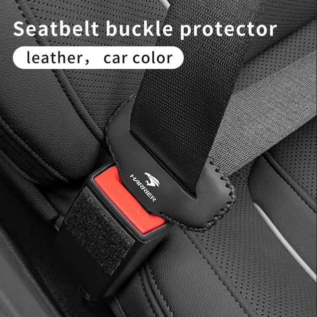 Car Seat Belt Cover Leather Seat Belt Cover for Toyota Harrier Harrier Accessories Buckle