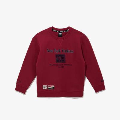 New Era Mlb Sweatshirt New York Yankees Savvy Red Cooperstown