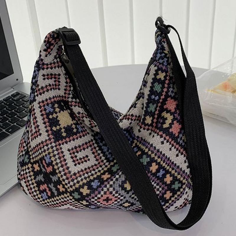

Neutral style tote bag for men and women, featuring ethnic style. New arrivals for spring and summer. Single shoulder bag. Fashi чёрный