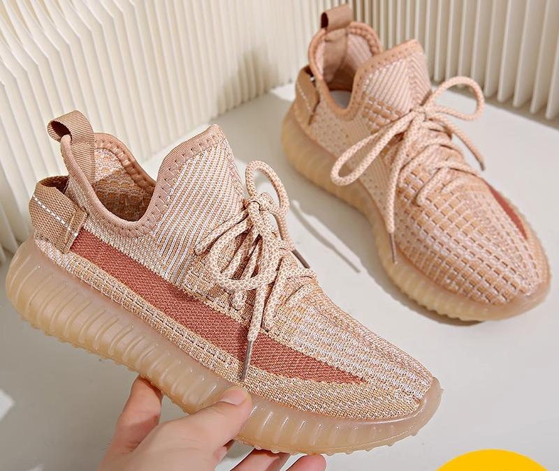 

Повседневные дышащие женские новые кроссовки в корейском стиле на мягкой подошве, универсальные, студенческие, легкие, для бега, женская обувь 40 розовый