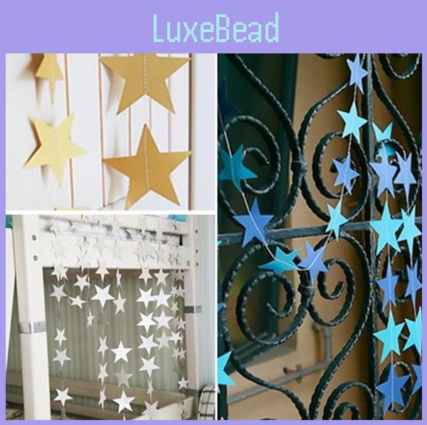 Colorful Star Paper Garland String Banner Perfect For Wedding And Party Decor