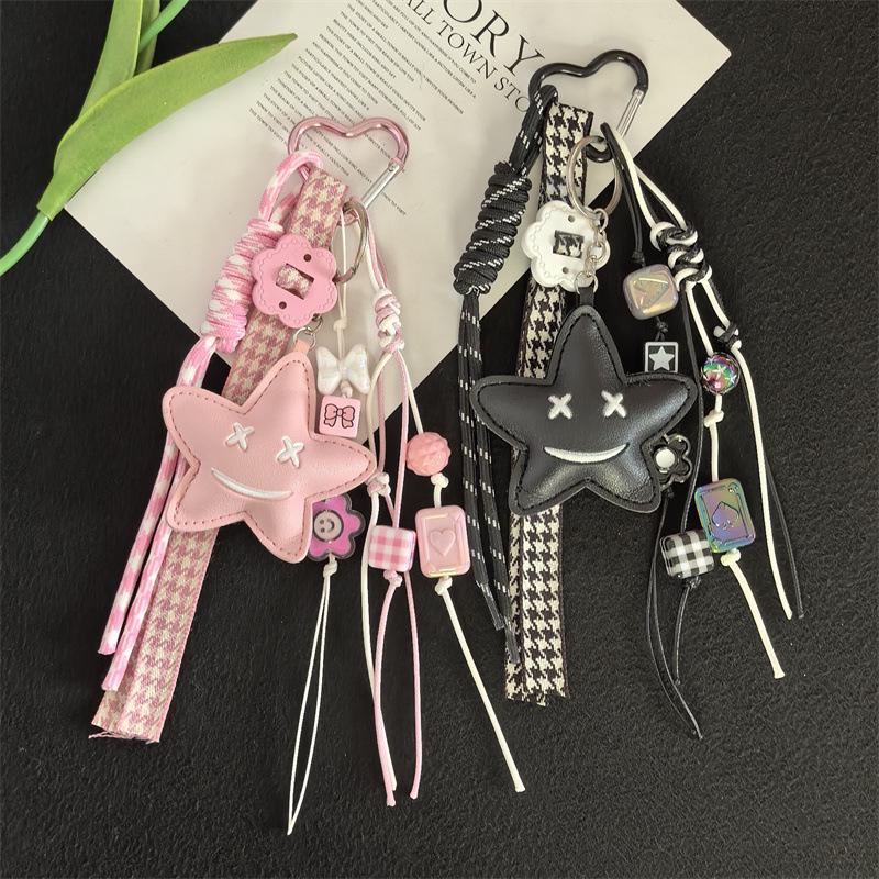 Fashion Star Pendant Woven Rope Bag Charm