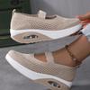 Fashion Summer Women Fashion Vulcanized Sneakers Platform Solid Color Flat Ladies Shoes Casual Breathable Wedges Ladies Walking Sneakers