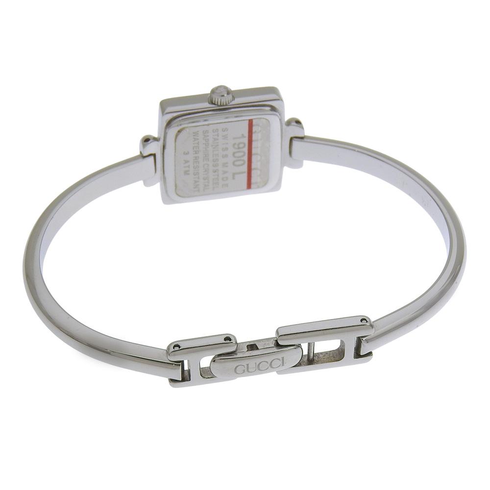 GUCCI Watches 1900L blackDial Stainless Steel Quartz Analog display Women Used