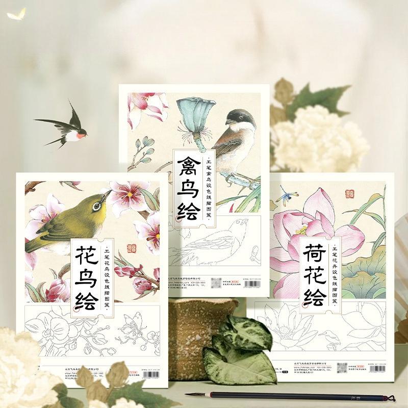 Einführung in die chinesische Malerei: Weißzeichnung, Linienzeichnung, Entwurf, sorgfältige Zeichnung, Manuskriptkopie, Malerei, Kolorierung, Zeichenpapier