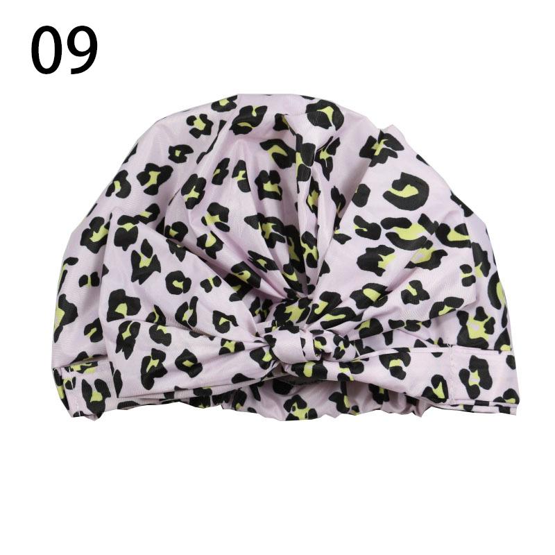 Waterproof Shower Cap Double Layers Bath Cap Adjustable Elastic Band Shower Cap For Women Long Thick Hair CDN
