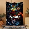 Custom Name Personalized Demon Slayer Print Blanket, Home Decor, Bedroom, Sofa, Camping, Couch, Gifts for Birthday ChristmasEnthusiasts