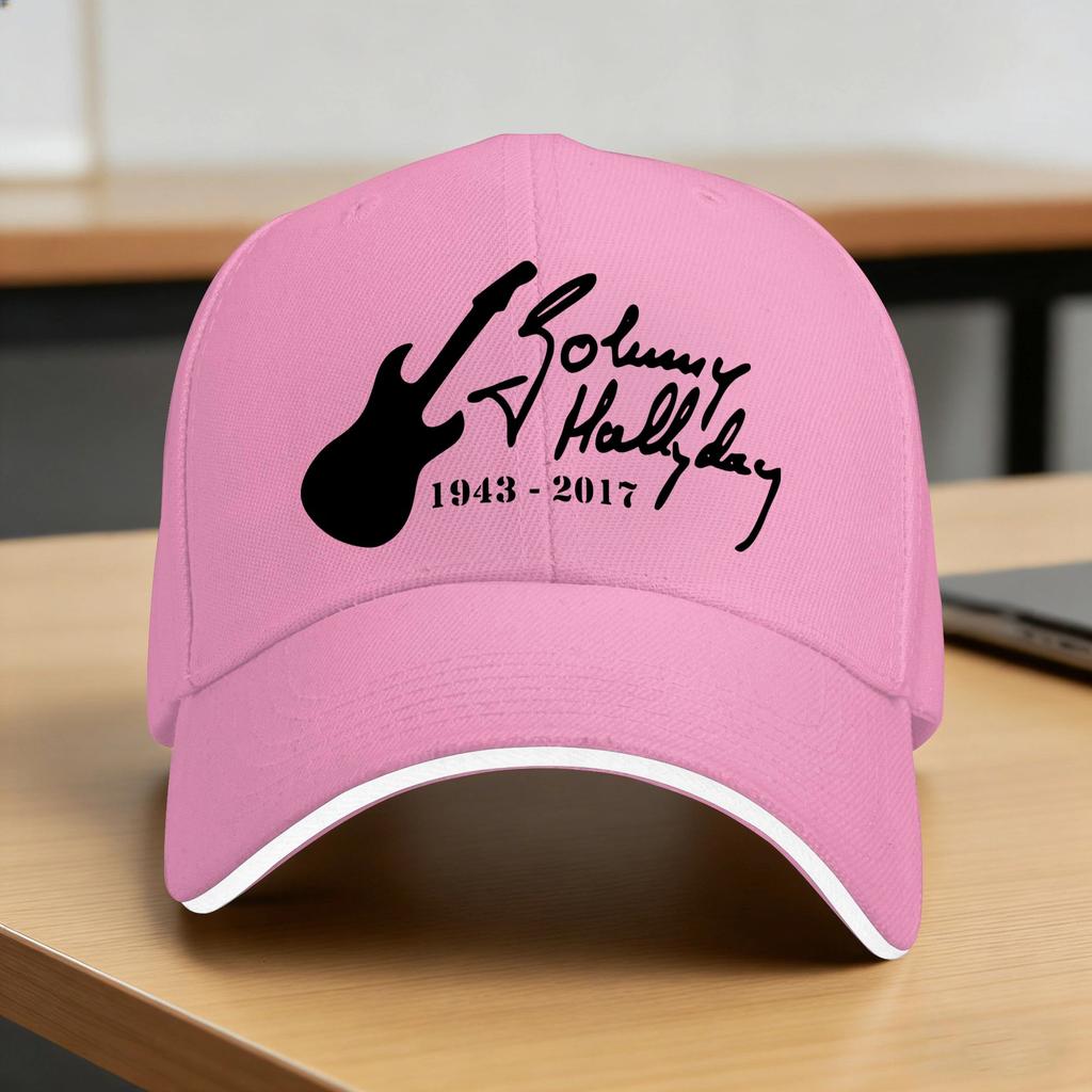 Johnny Hallyday Logo Baseball Cap  Summer Casual Trucker Hat For Unisex Hunting Camping Sun Baseball Caps