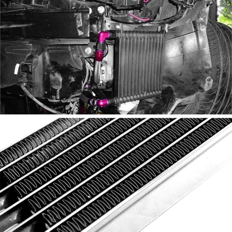 7/10/13/15 Row AN10 10AN Transmission Oil Coolers Kit Universals Engine Transmission British Radiator Oil Coolers Condenser