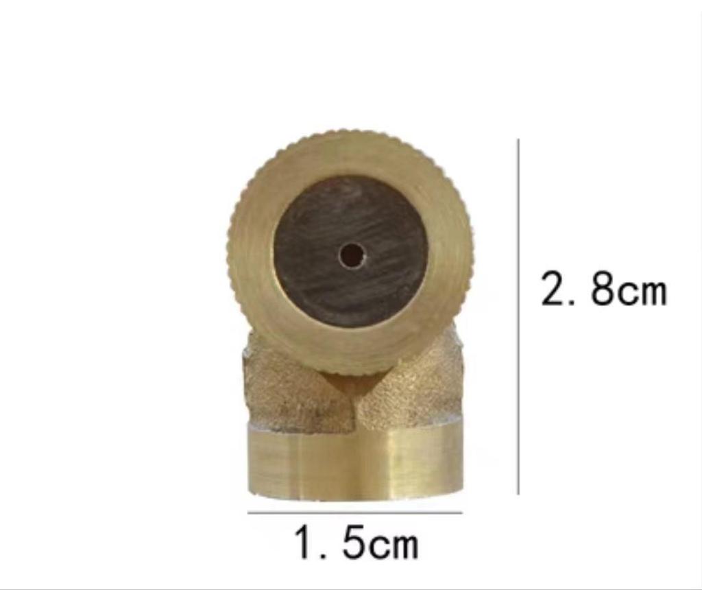Copper Agricultural Sprayer Nozzle for Garden Seedling, Dust Removal, Cooling, and Pesticide Application with Single/Double Spray Option