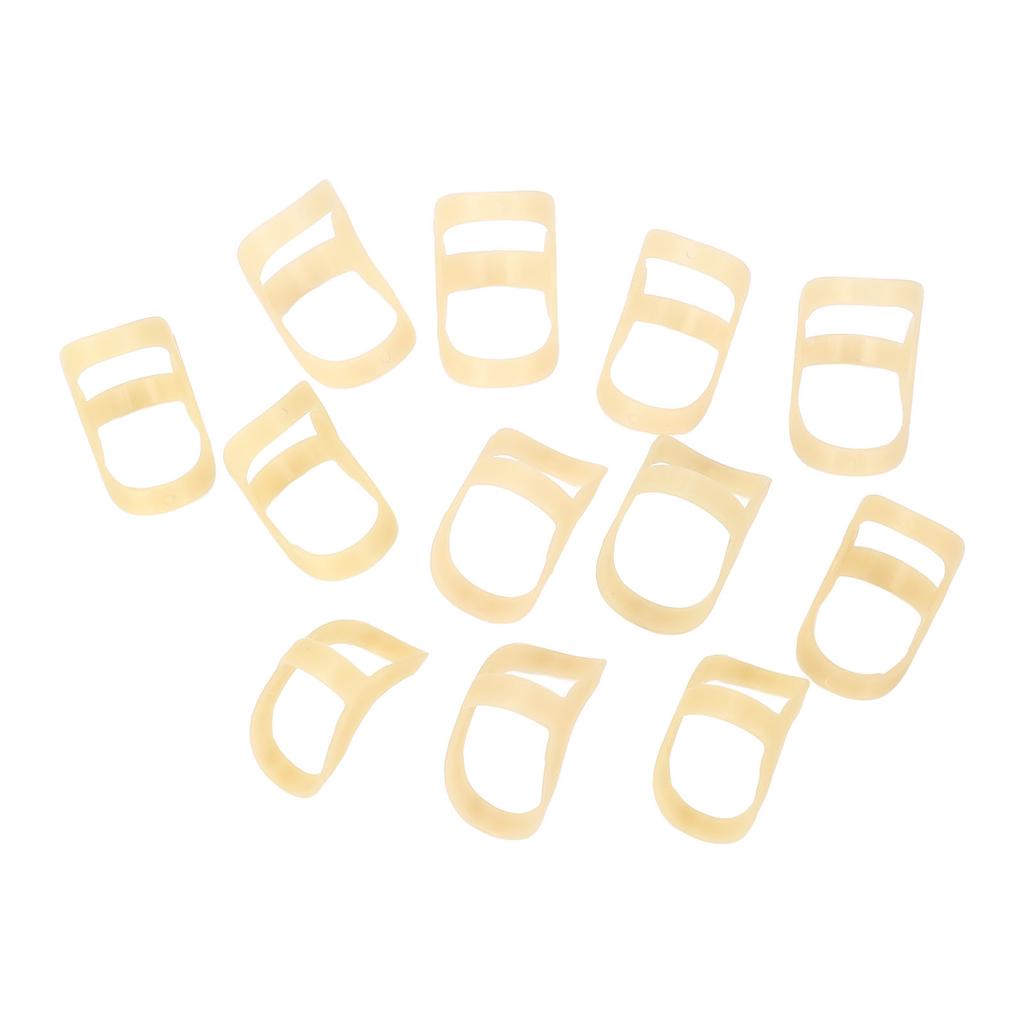 12pcs Oval Finger Splints 6 Sizes Strong Support Stretching Relaxing Oval Trigger Finger Splints