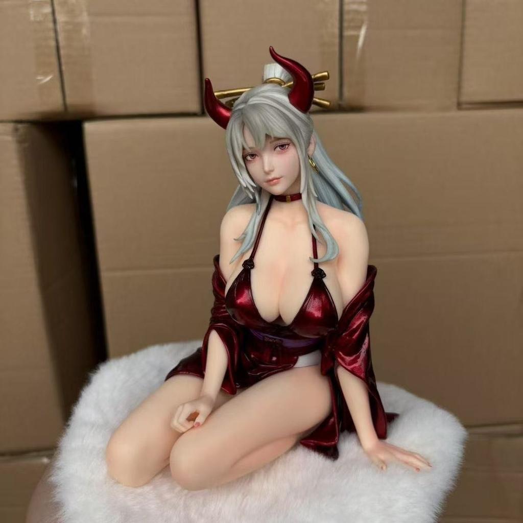 Beautiful Girl High-Quality Statue Pirate King Anime Surrounding Decoration Kimono Hand-Made Animation Tabletop Decoration Gift