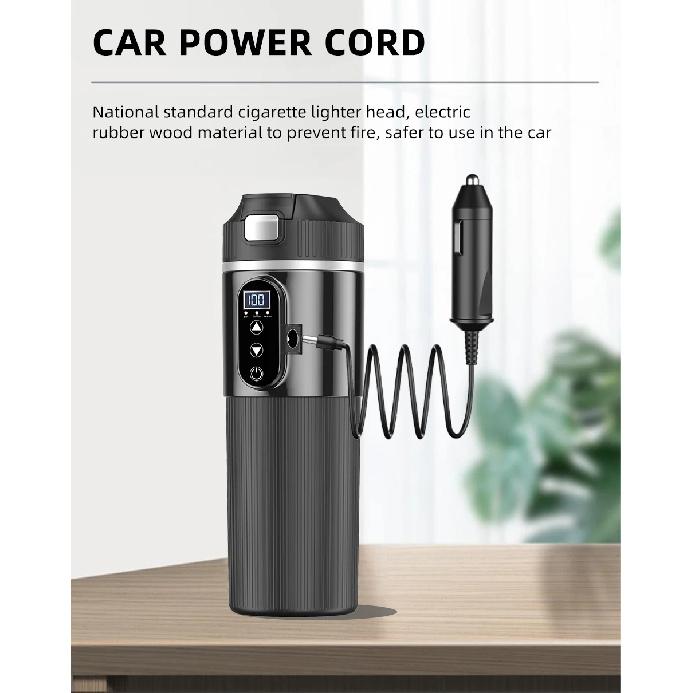 12V/24V Car Kettle Portable Electric Travel Kettle Car Heater 500ML Hot Water Boiler Small Hot Water Heater For Tea Coffee Milk