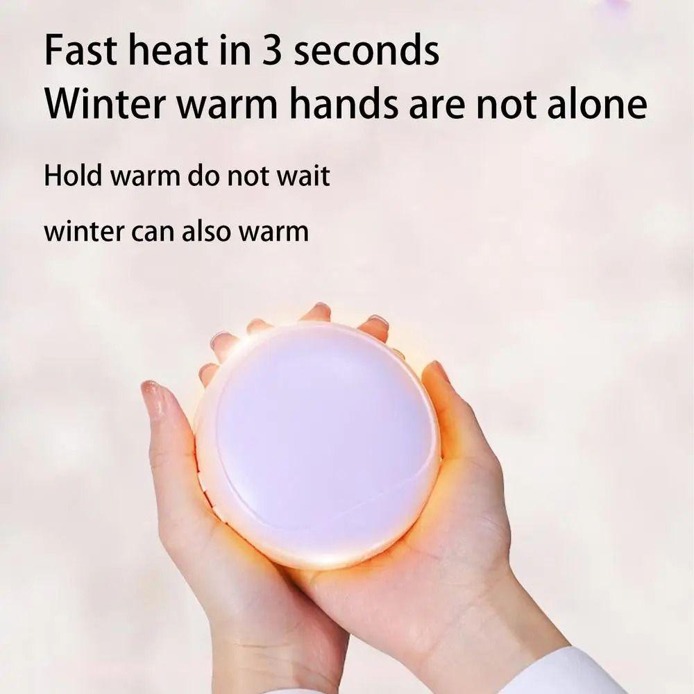 3x Magnifier 4-in-1 LED Makeup Mirror 2 Color Light Portable Hand Warmer Makeup