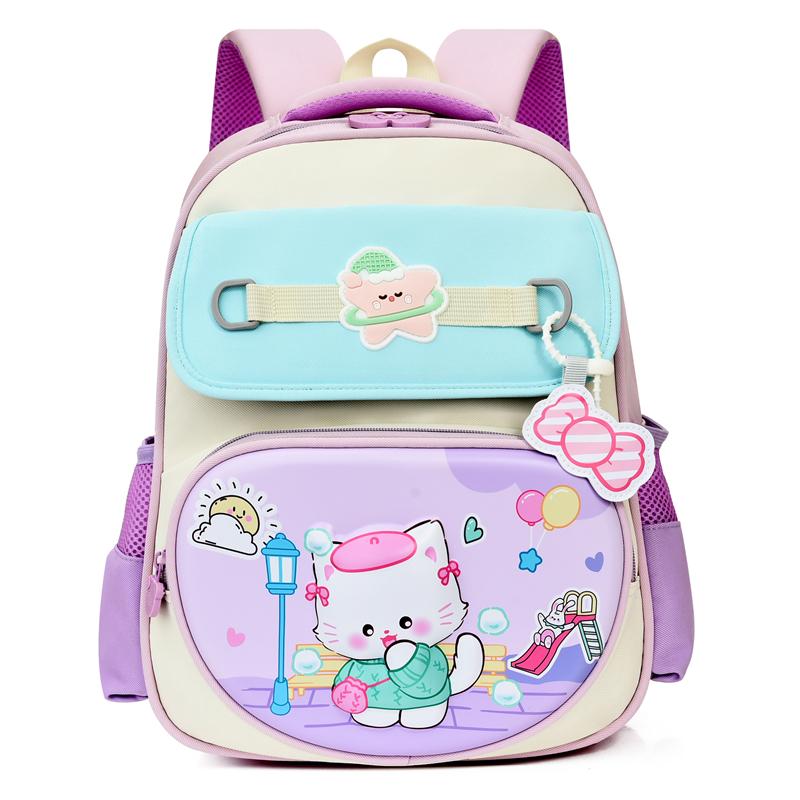 Primary School Boys and Girls Schoolbag Grade 1-3 Cartoon Children Backpack