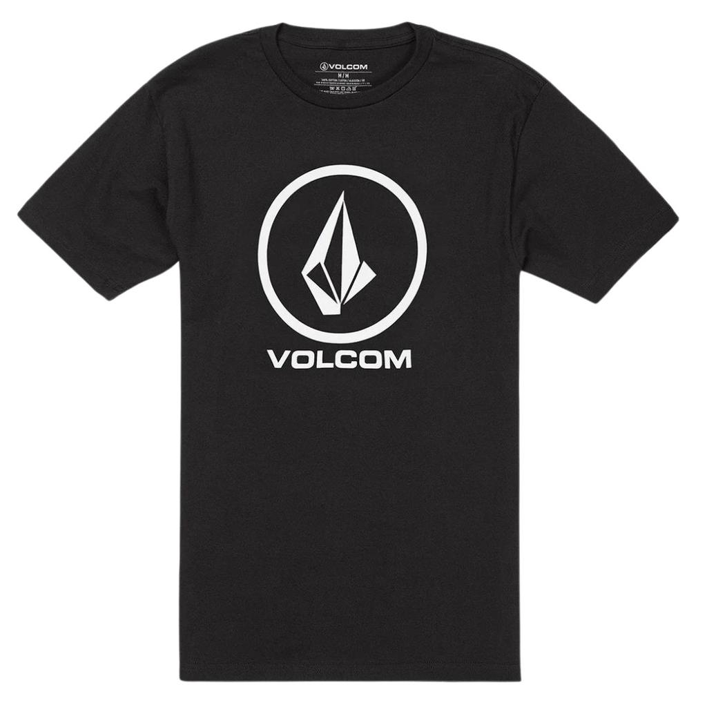 Size Medium Volcom Crisp Stone Short Sleeve T-Shirt - Black Unisex T-Shirt