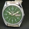SEIKO 5 AUTOMATIC 6309A VINTAGE REFURBISHED JAPAN MENS GREEN WATCH a441680-a