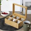 TEA BOX 22x16 BAMBOO 6 compartments