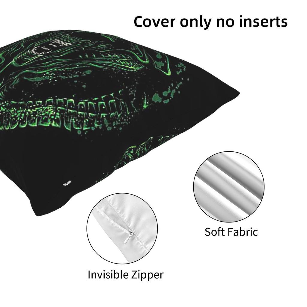 FaceHugger Alien Xenomorph Shoulder Square Pillowcase Pillow Cover Cushion Zip Decorative Comfort Throw Pillow for Home Sofa