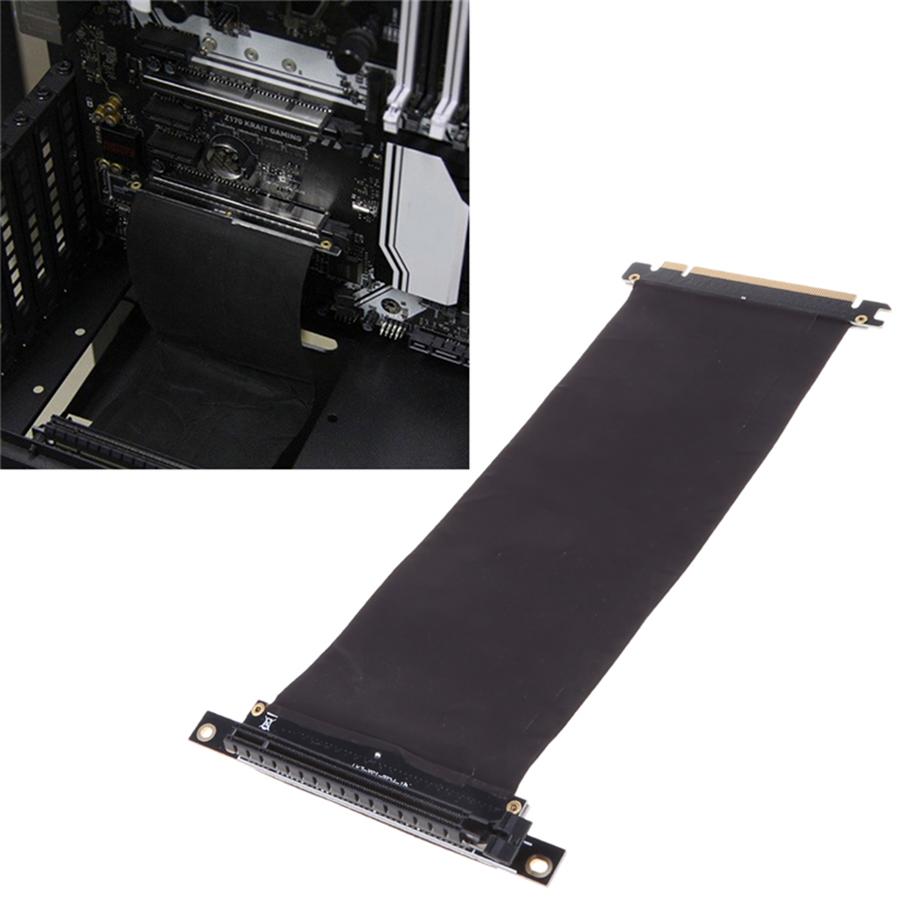 20cm PCI-E x16 3.0 Extender Riser Cable Vertical 90Degree Connector For VGA Card
