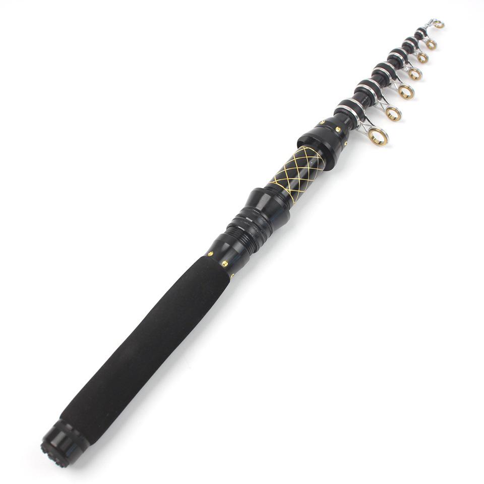 Ultra-compact, Universal High Carbon Fishing Rod for Freshwater & Seawater - Retractable, 28-tone, Long-casting, Ultra-hard.