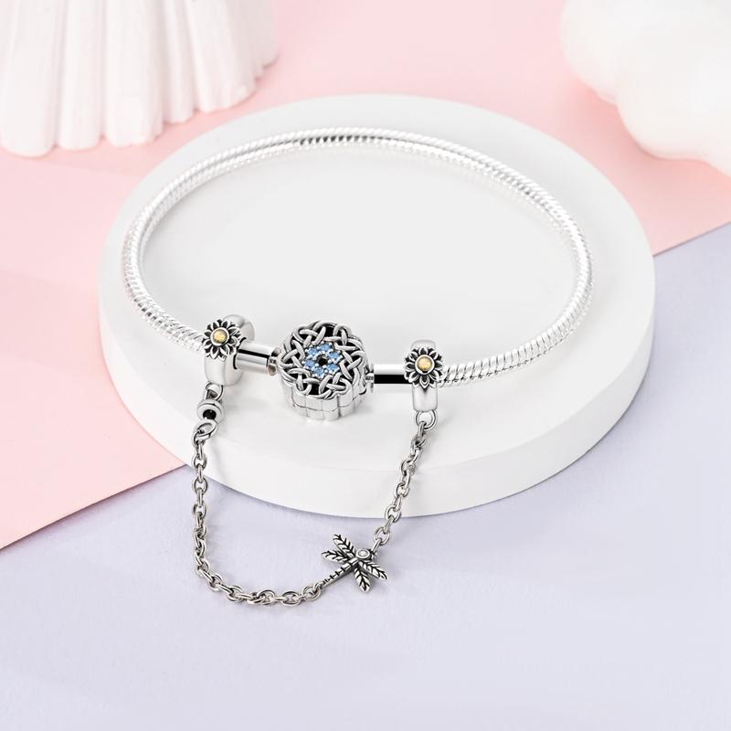 Practical copper Love Butterfly Flowers Stars Moon Feather Safety Chain Compatible With Do It Yourself Bracelets Necklaces Manual Accessorie