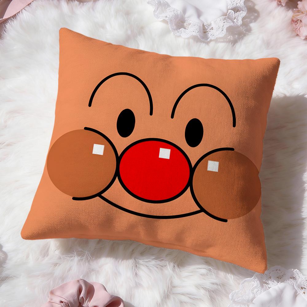 Anime A-AnpanmanS Cushion Cover Premium Comfort Reversible Pillow Cove -Two in One Design for Any Room & Car Interior 30cmx30cm