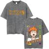 Washed Vintage Anime Haikyuu Kuroo Tetsurou Kozume Kenma Graphic Tshirt Mens Manga Oversized T Shirts Unisex Retro Streetwear
