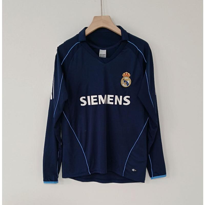 Camiseta retro de manga larga Camiseta de fútbol Real Madrid Manchester United Inglaterra Arsenal Portugal Inter de Milán AC camiseta réplica
