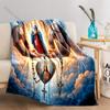 1PC Virgin Mary holding rosary Print Believer Pray blanket Warm soft flannel material suitable for all seasons luxurious gift