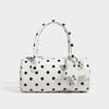 Wind Handbag for Women, Bowling Bag, Sweet Polka Dot Crossbody Bag, Boston Bag, Single Shoulder Bag for Women