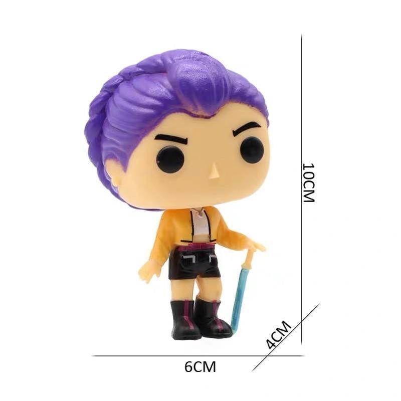 Limitierte Auflage Derpy Silikon Anime Figur – KPop x Demon Slayer Sammlermodell, Perfektes Geschenk für Erwachsene & Kinder