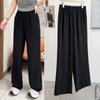 2025 Women's Plus Size High Waist Slimming Straight-Leg Floor-Length Casual Suit Pants