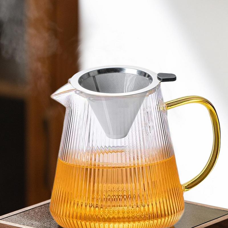 Stainless Steel Coffee Filter Coffee Strainer Pour Over Cup Stainless Steel Slow Drip Double Layer Fine Mesh Coffee Strainer