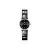 Galan Series Quartz Movement 30M Water Resistant Watch 24Mm Black Dial Stainless Steel Case Crocodile Leather Strap L4.209.4.51.2