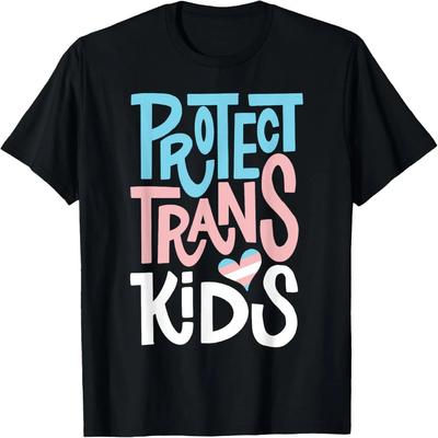 Bescherm Trans Kinderen T-shirt - LGBT Pride Shirts T-shirt, 100% katoen