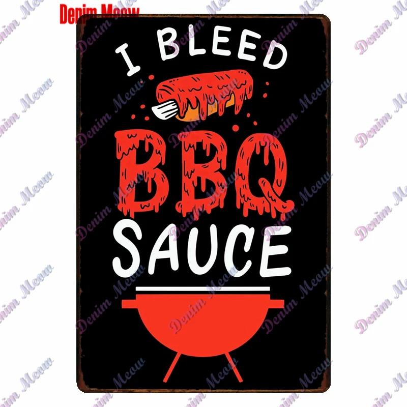 Pancarte Métallique Rétro pour Fête Barbecue Zone BBQ des Papas Temps de Grillade Affiche Décoration Murale pour Bar Pub Cuisine Maison WY