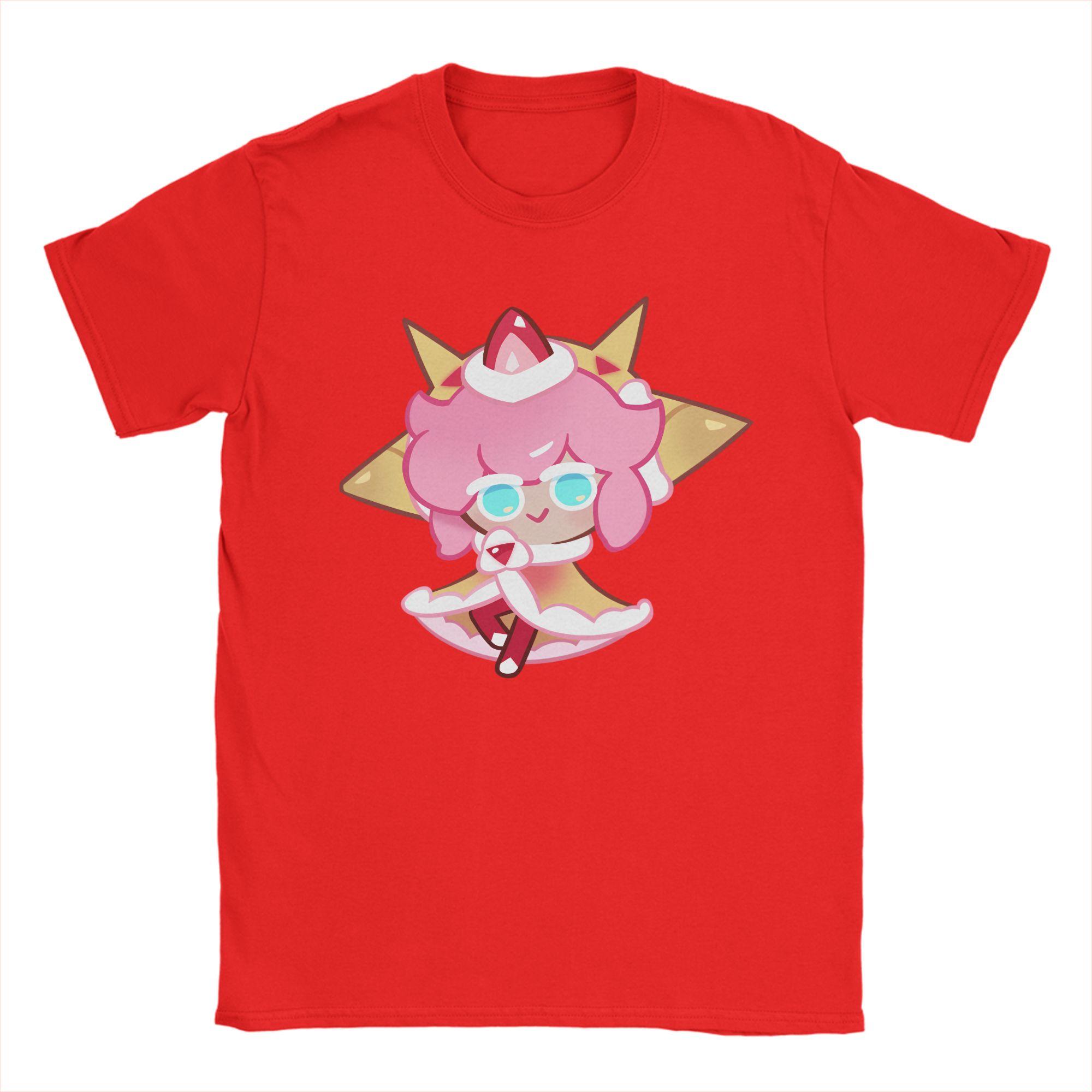 Cookies Run Kingdom T Shirt Unisex 100 Cotton Crazy TShirts Round Collar Strawberry Crepe Cookie Tees Short Sleeve Clothes Summer L