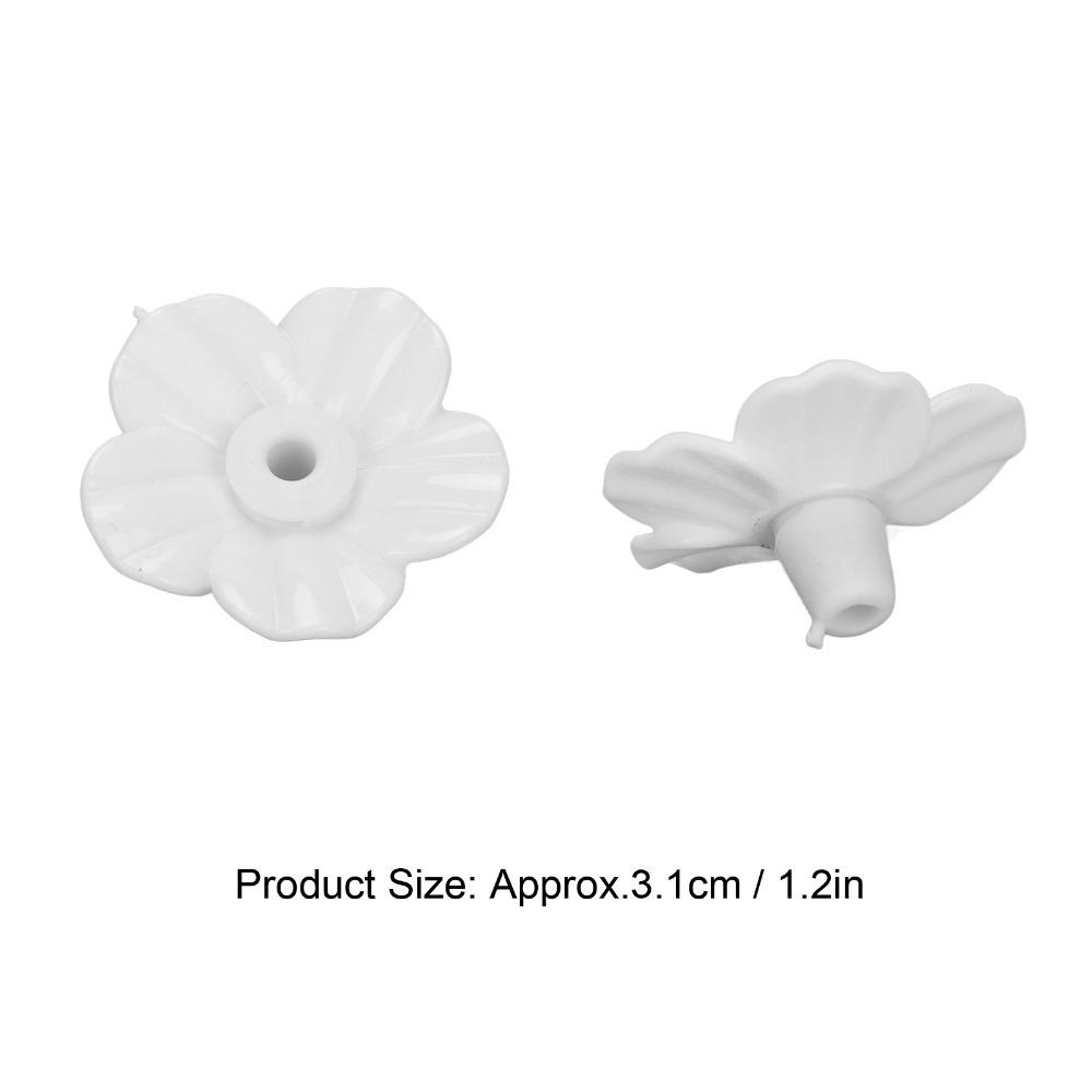 30 Sets Replaceable Hummingbird Feeder Flowers Plastic Hummingbird Feeder Parts Hummingbirds белый